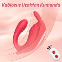 Cara APP RCT - Şarjlı Kumanda Ve Telefon Kontrollü Çift Motorlu G Spot ve Klitoris Uyarıcı Giyilebilir Couple Vibratör