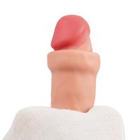 Charles - Hareketli Kayar Deri Çift Katmanlı Realistik Vibratör Dildo Ultra Yumuşak Testissiz Gerçekçi Titreşimli Yapay Penis
