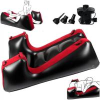 Çiftlere Özel Bağlama Kelepçeli Şişirilebilir Esaret ve Pozisyon Sex Yatağı