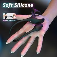 Cradle of Devil Şarjlı Esnek Testis Perine ve Prostat Uyarıcı 3 in 1 Vibratör Testis Halkalı Penis Yüzüğü