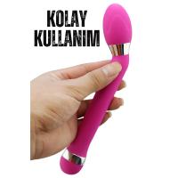 Eğik Yapıda Kademeli Güçlü Titreşimli Sessiz G Nokta Uyarıcı Anal Vibratör 19 CM