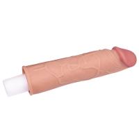 Gerçekçi Doku Penis Büyütücü 3 CM Uzatma Dolgulu ve Kalınlaştırıcı Realistik Penis Kılıfı 16 CM