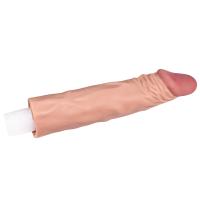 Gerçekçi Doku Penis Büyütücü ve Kalınlaştırıcı 5 CM Uzatmalı Realistik Penis Kılıfı 18 CM