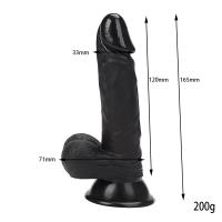 HALE Dildo Gerçekçi Et Dokusunda Realistik Zenci Penis 16.5 CM