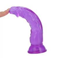 HARDY Dildo Jel Dokulu Testissiz Yumuşak Penis 18 CM
