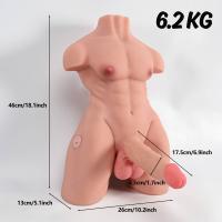 Henry - Manyetik Şarjlı Kumandalı Isıtmalı Titreşimli İleri Geri Hareketli Penisli Erkek Manken 6.2 KG