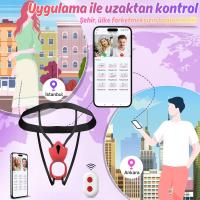 Ivy APP RCT - Şarjlı Kumanda Ve Telefon Kontrollü Vajina Çevresi ve Klitoris Uyarıcı Kemerli Giyilebilir Couple Vibratör