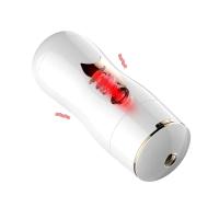 KEY Şarjlı İnleme Sesli Güçlü Titreşimli Vajina ve Oral Çift Taraflı Vantuzlu Otomatik Mastürbatör