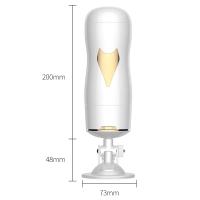 KEY Şarjlı İnleme Sesli Güçlü Titreşimli Vajina ve Oral Çift Taraflı Vantuzlu Otomatik Mastürbatör