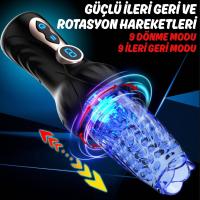 Masterbator - Şarjlı 360° Rotasyon (Dönme) ve İleri Geri Hareketli Otomatik Mastürbatör