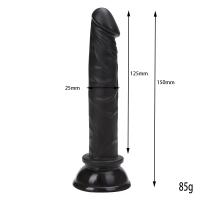 MILES Dildo Gerçekçi Et Dokusunda Testissiz Realistik Zenci Anal Penis 15 CM