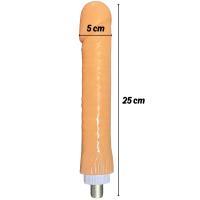 Otomatik Seks Makinesi Yedek Başlık Realistik Dildo Gerçekçi Yapay Penis 25 CM