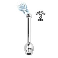 Paslanmaz Çelik Anal Bead Butt Plug 3 Delikli Anal Temizlik Metal Lavman Duş Başlığı