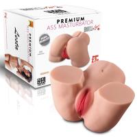 Lesta - Realistik Anal Vajinal 2 in 1 Titreşimli Isıtmalı Suni Kalça Vajina 2.2 KG