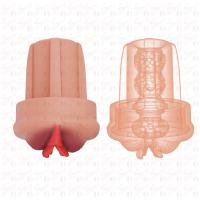 Pump Sleeve MXL - Hazneyi Kavrayan Büyük ve Geliştirilmiş Süper Gerçekçi Tırtıklı Doku Penis Pompası Vajina Başlığı