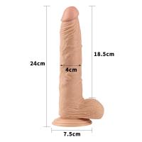RIO Dildo Gerçekçi Et Dokusunda Realistik Penis 24 CM