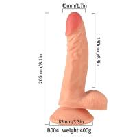 Ryan - Kumandalı Vantuzlu Güçlü Titreşimli Gerçekçi Yapay Penis Realistik Dokuda Dildo 21 CM
