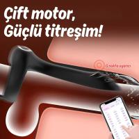 Şarjlı Telefon Kontrollü Perine Uyarıcı Kılıf G Nokta Uyarıcı Titreşimli Penis Halkası