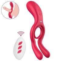 Singun Şarjlı Uzaktan Kumandalı Klitoris Uyarıcı Vibratör Perine Uyarıcı Penis Halkası