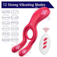 Singun Şarjlı Uzaktan Kumandalı Klitoris Uyarıcı Vibratör Perine Uyarıcı Penis Halkası