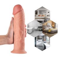 Stew - King Size Realistic Giant Dildo Kalın Büyük Boy Gerçekçi Doku Testissiz Realistik Yapay Penis 26x5.3 CM