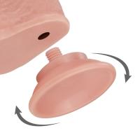 Thomas - Hareketli Kayar Deri Çift Katmanlı Realistik Vibratör Dildo Ultra Yumuşak Gerçekçi Titreşimli Yapay Penis