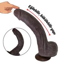 Tyler - Mega Boy Hareketli Kayar Deri Çift Katmanlı Realistik Vibratör Dildo Ultra Yumuşak Gerçekçi Titreşimli Yapay Penis