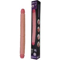Victor - Sliding Skin Ultra Soft Realistic Double Ended Dildo Hareketli Kayar Deri Çift Katmanlı Çift Taraflı Gerçekçi Yapay Penis 30 CM