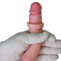 Victor - Sliding Skin Ultra Soft Realistic Double Ended Dildo Hareketli Kayar Deri Çift Katmanlı Çift Taraflı Gerçekçi Yapay Penis 30 CM