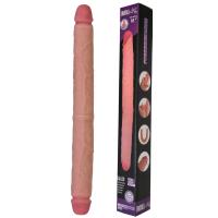 Zach - Sliding Skin Ultra Soft Realistic Double Ended Dildo Hareketli Kayar Deri Çift Katmanlı Çift Taraflı Gerçekçi Yapay Penis 45 CM
