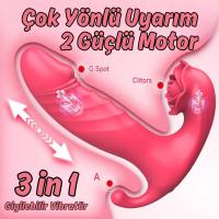 Darla APP RCT - Şarjlı Kumanda Ve Telefon Kontrollü İleri Geri Hareketli Anal Vajina Klitoris Uyarıcı 3 in 1 Giyilebilir Vibratör